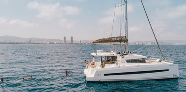 Private catamaran in Barcelona