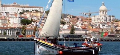 Private traditional boats in Lisbon