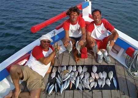 family fishing from Lagos