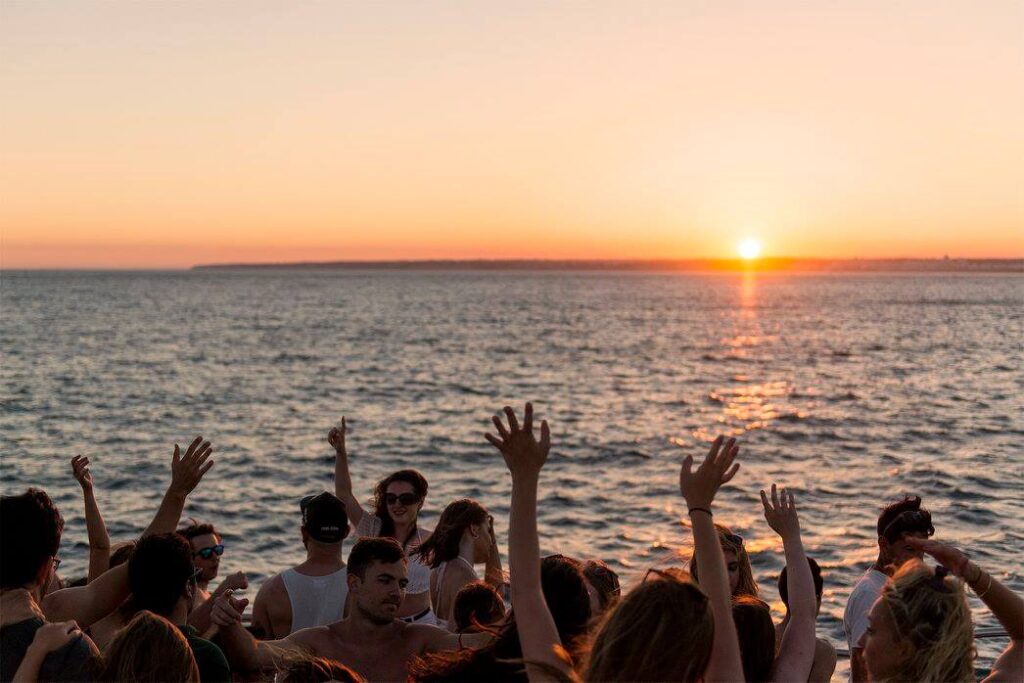 Sunset boat party in Albufeira