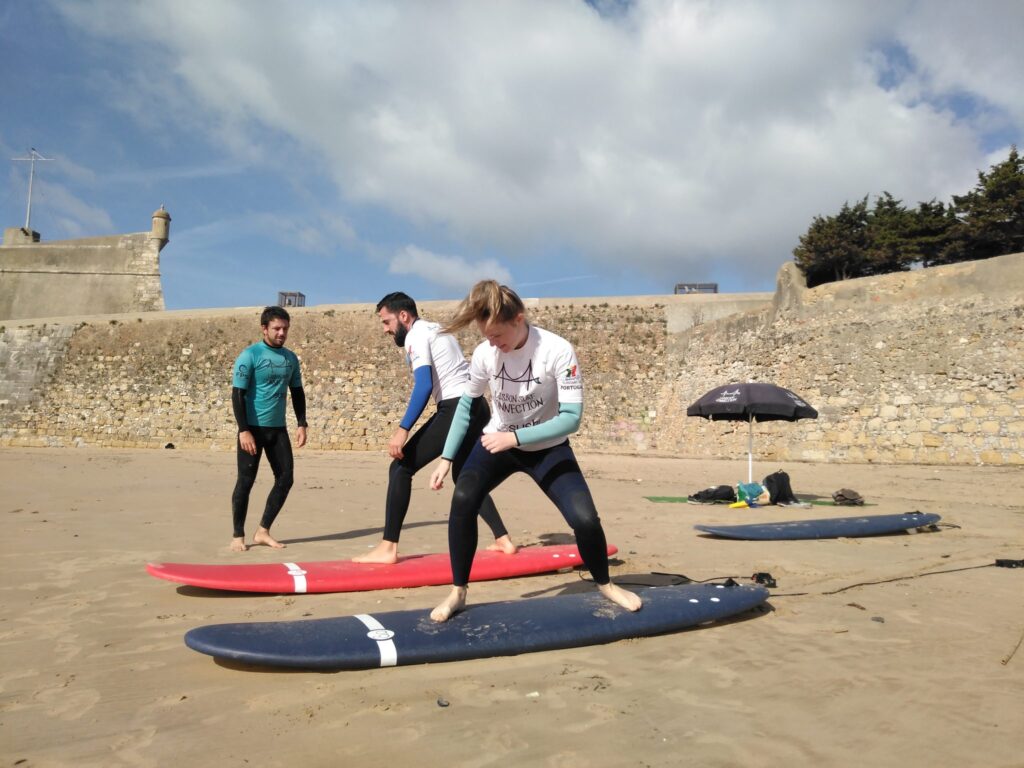 surfing in Lisbon