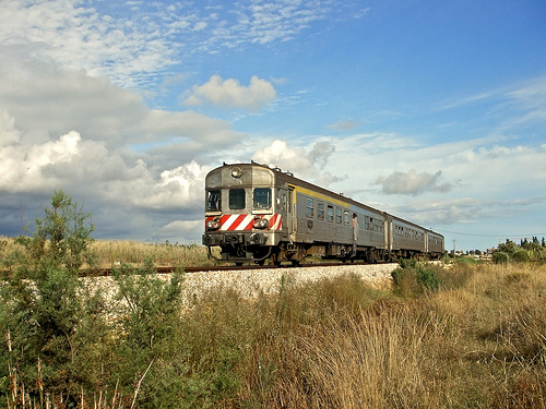 By train the ride is more comfortable