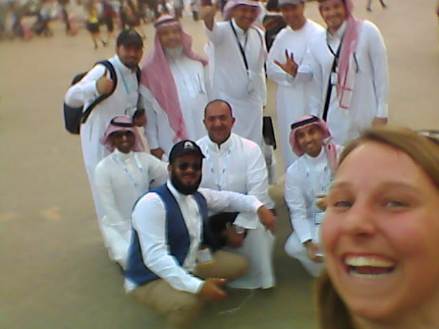 I even took a picture with some business men at the fair!