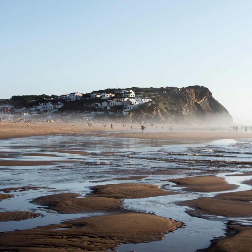 Empty beaches are ideal for beach walks