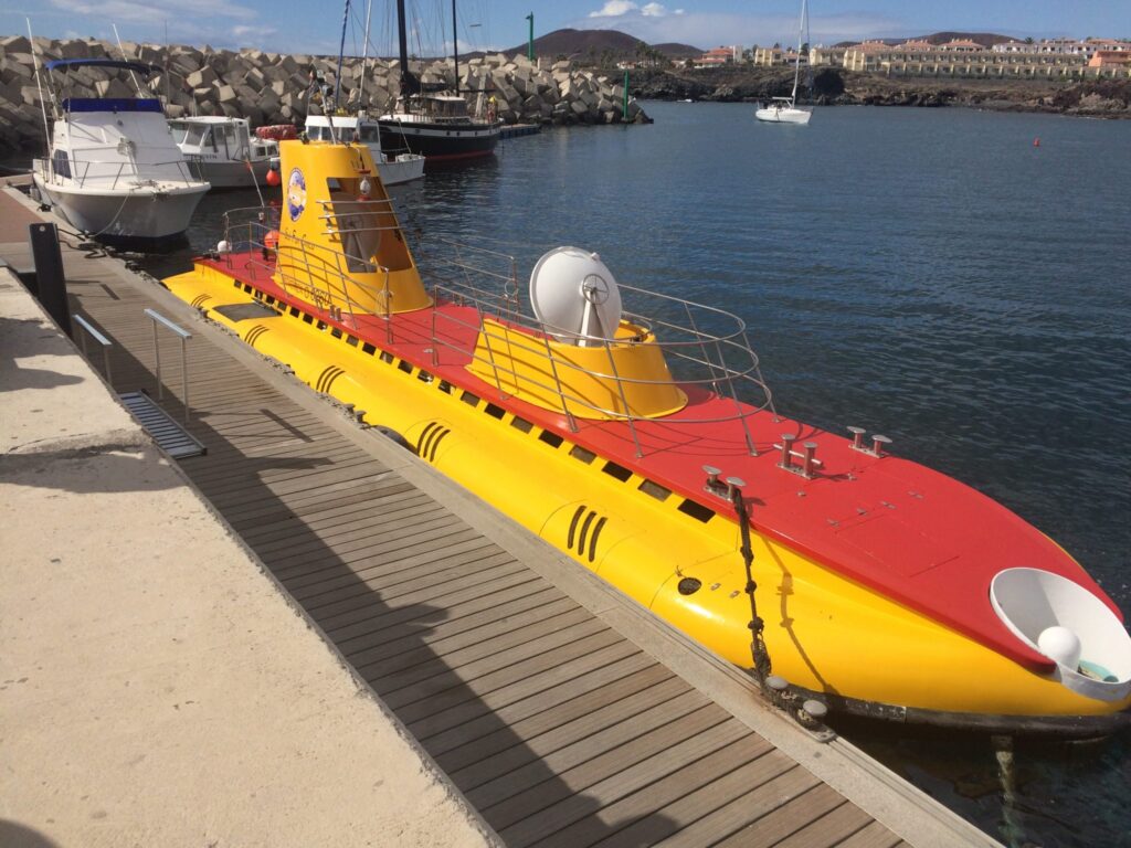 I went on a submarine tour in Tenerife!