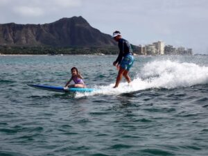 Private surf lesson in Honolulu