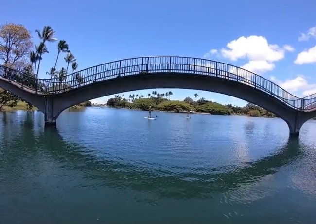 Wailoa River zur King Kamehameha Statue SUP in Hilo