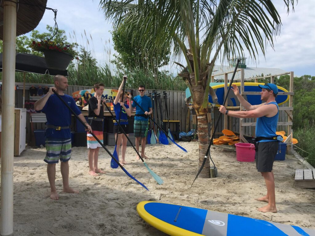 Paddle-Board-Unterricht und Tour in der Rehoboth Back Bay