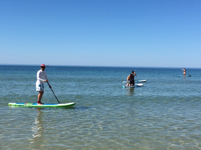 Puesta de sol SUP en Armação de Pêra