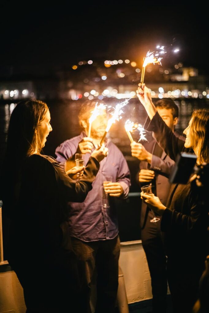 Fiesta de fin de año en barco en Lisboa