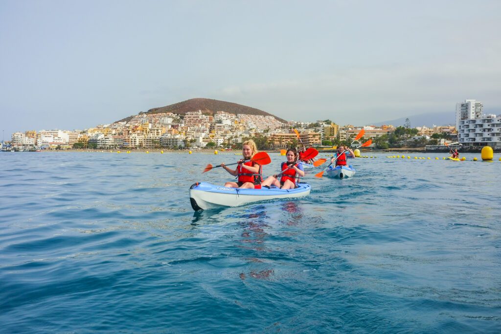 Kayak com snorkelling em Tenerife