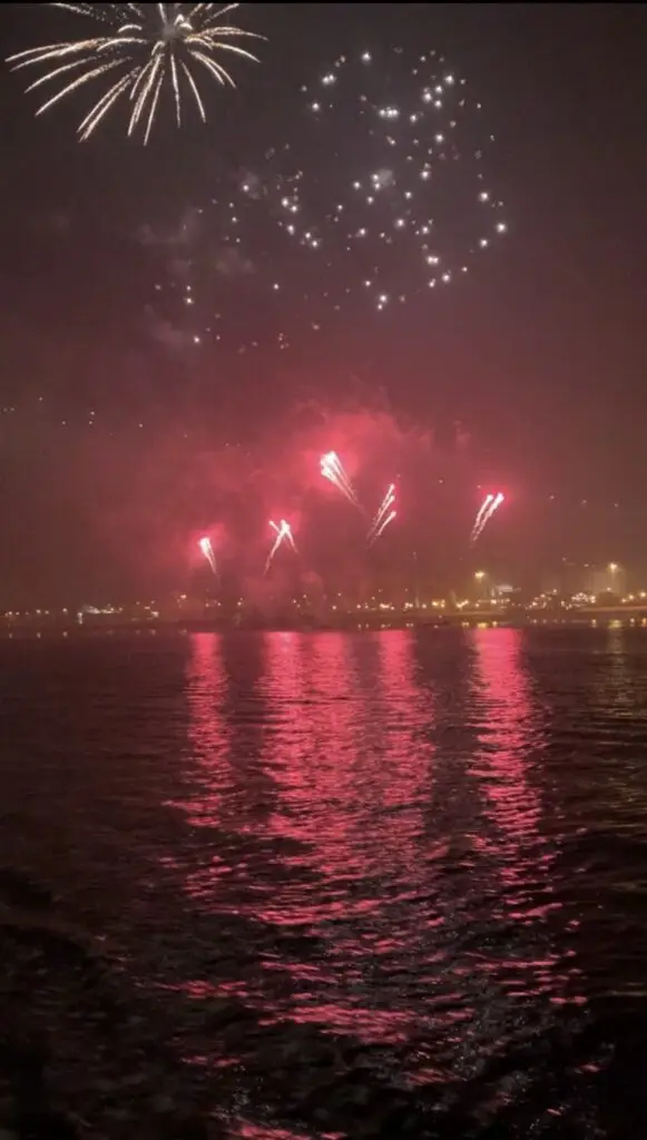 New Year’s Eve in a Sailboat in Lisbon