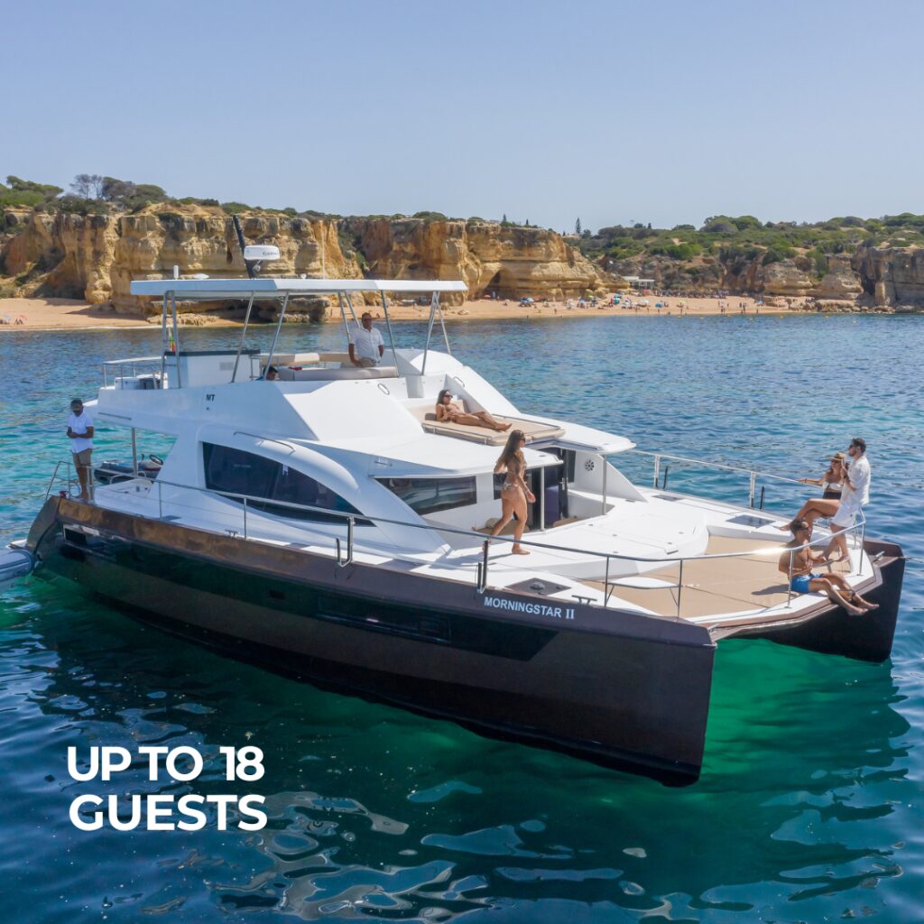 Luxury Catamaran Tour in Vilamoura – up to 18 guests