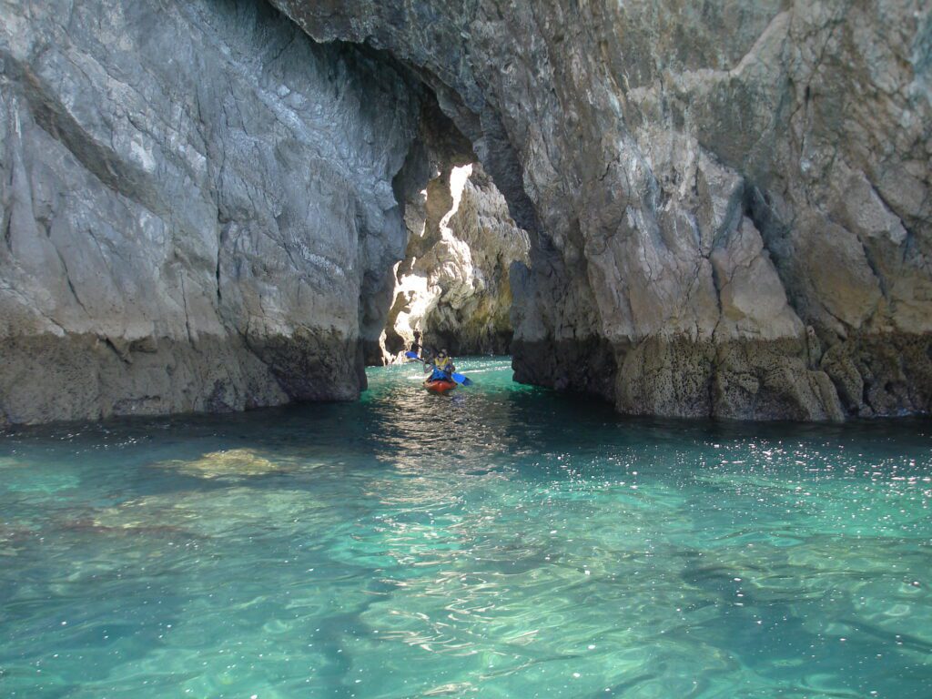 Kanufahren an der Küste von Sesimbra