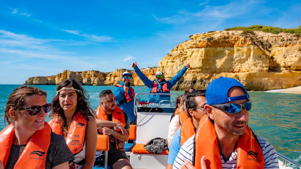 Discover the Benagil cave on a boat tour – private up to 10 guests