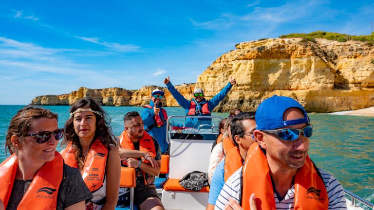 Discover the Benagil cave on a boat tour – private up to 10 guests