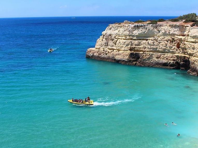 The coastline around Albufeira is stunning