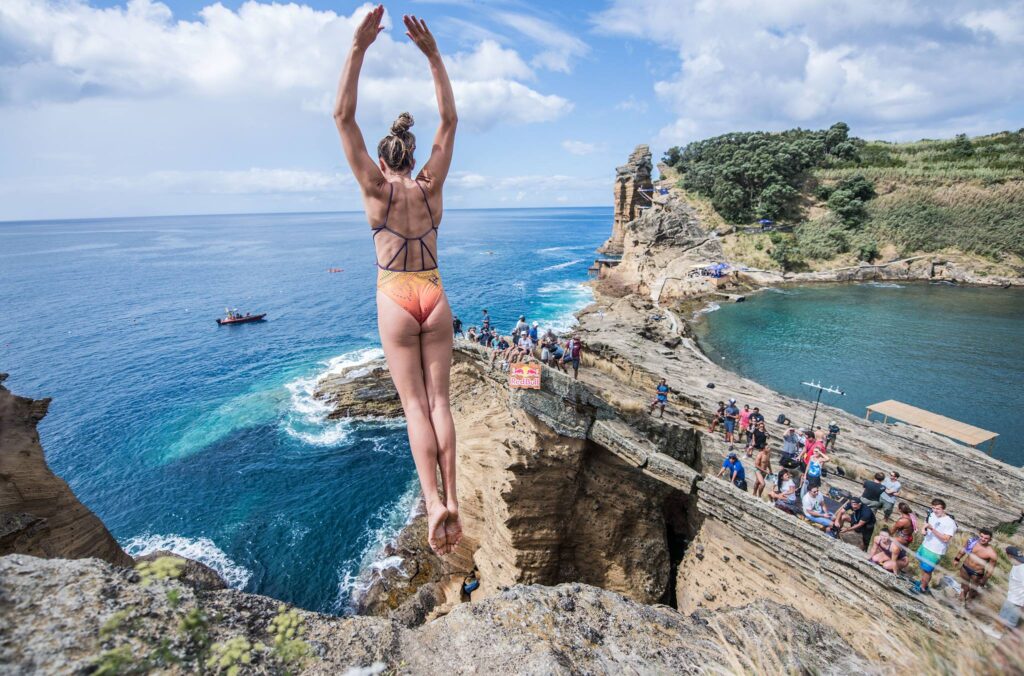 Cliff Diving in the Azores