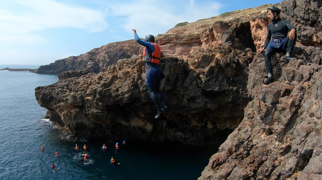 We went Coasteering in the Algarve!