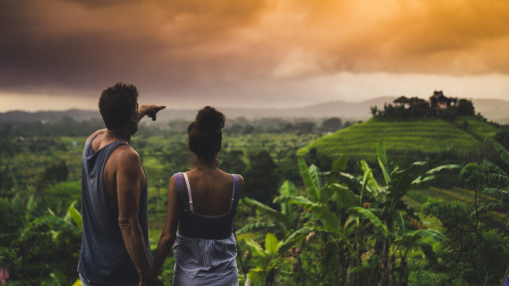 Sunset Asia Couple