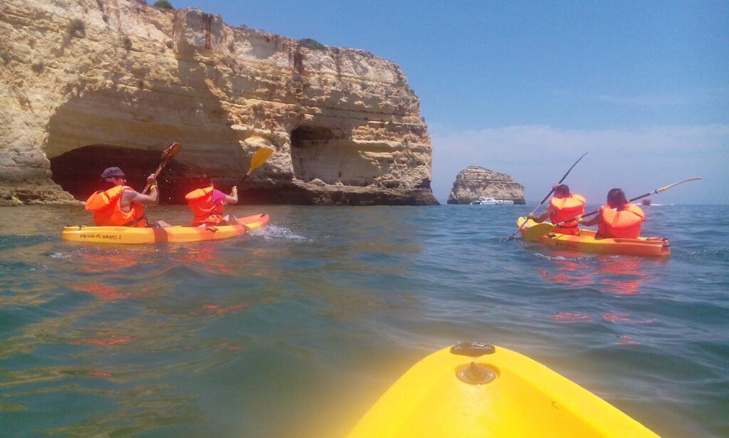 We went kayaking in Benagil