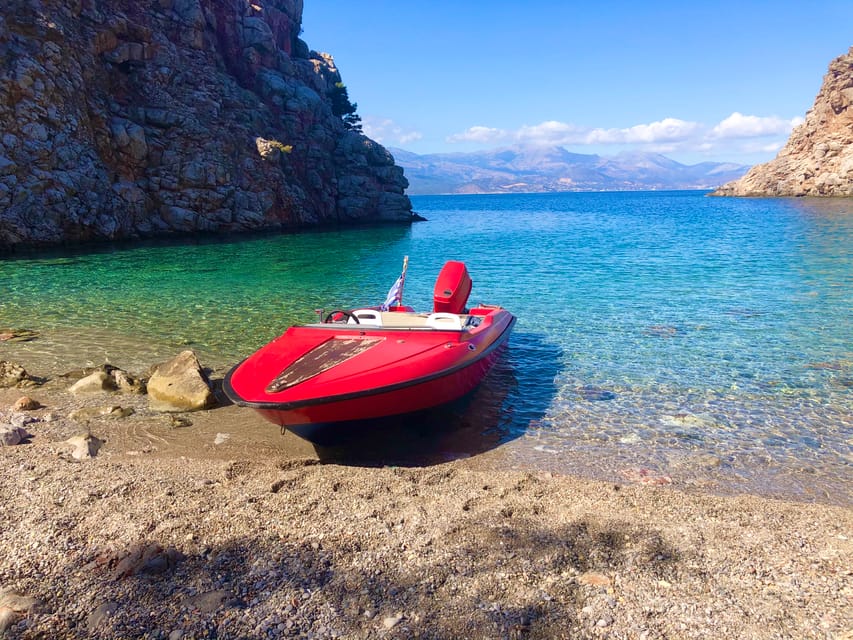 Excursión en lancha rápida por la bahía de Mirabello desde Agios Nikolaos