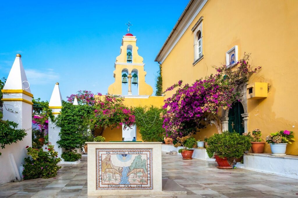 Enjoy local architecture at the Paleokastritsa Monastery