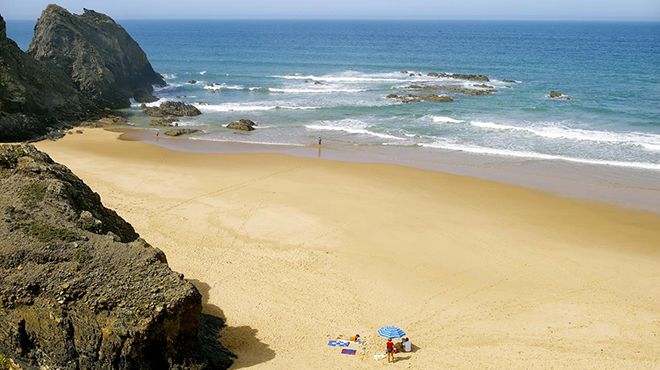 The stairs to Praia Vale dos Homens are worth it