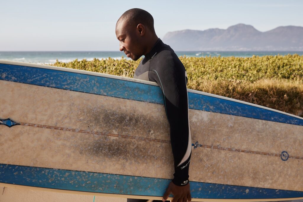 surfer with wetsuit