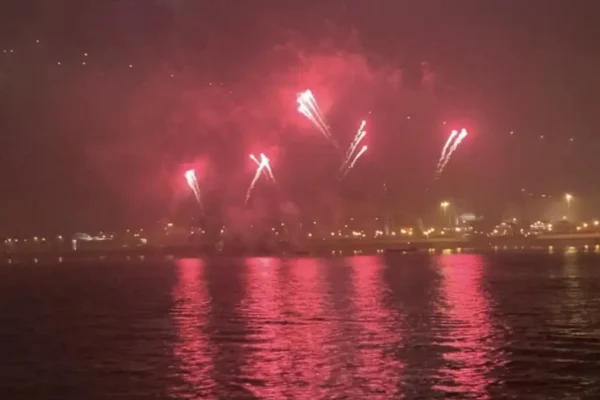 New year eve on a boat