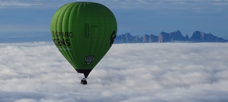 Hot Air Ballooning on top of the clouds of Barcelona