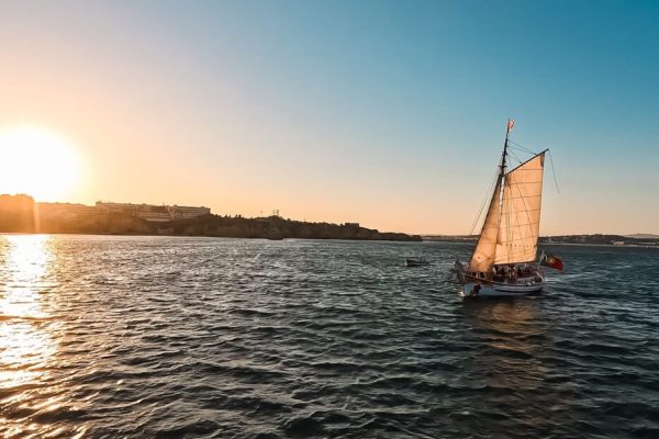 traditional sailing boat in Lagos, Portugal