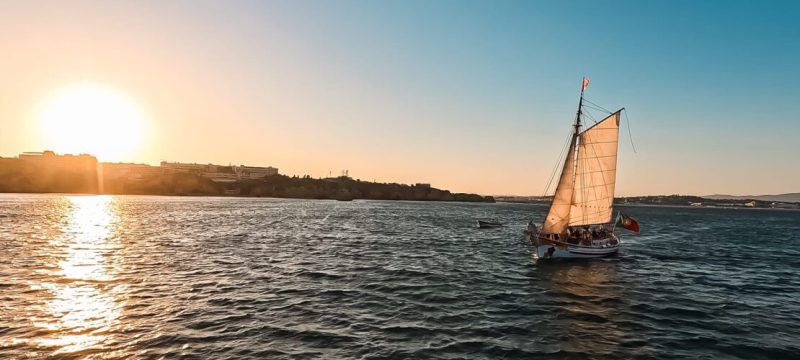 traditional sailing boat in Lagos, Portugal